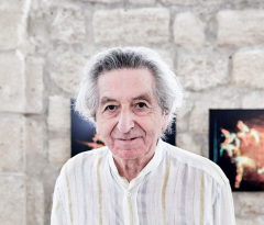 Guy Fihman au 40e anniversaire de la Fondation Hugot du Collège de France, 2019 © Black Spring Graphics, Giovanni Ambrosio